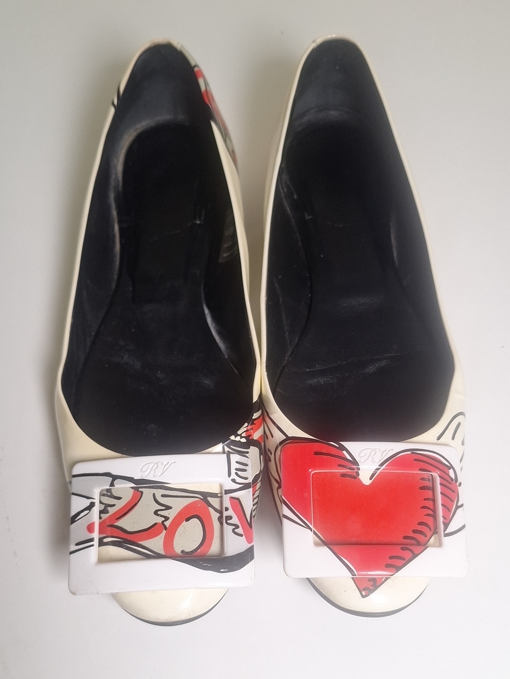 ROGER VIVIER 'Gommette Love Tattoo' Ballet Flats - Women's Size EU 35